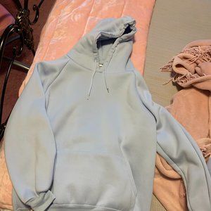 Oversized Light Blue Hoodie